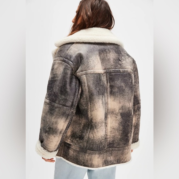 Stand Studio Louisa Shearling Jacket 36 - Picture 4 of 12